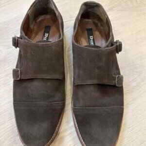 Men’s - Dune London - Brown Suede Monk Strap shoes - 10US